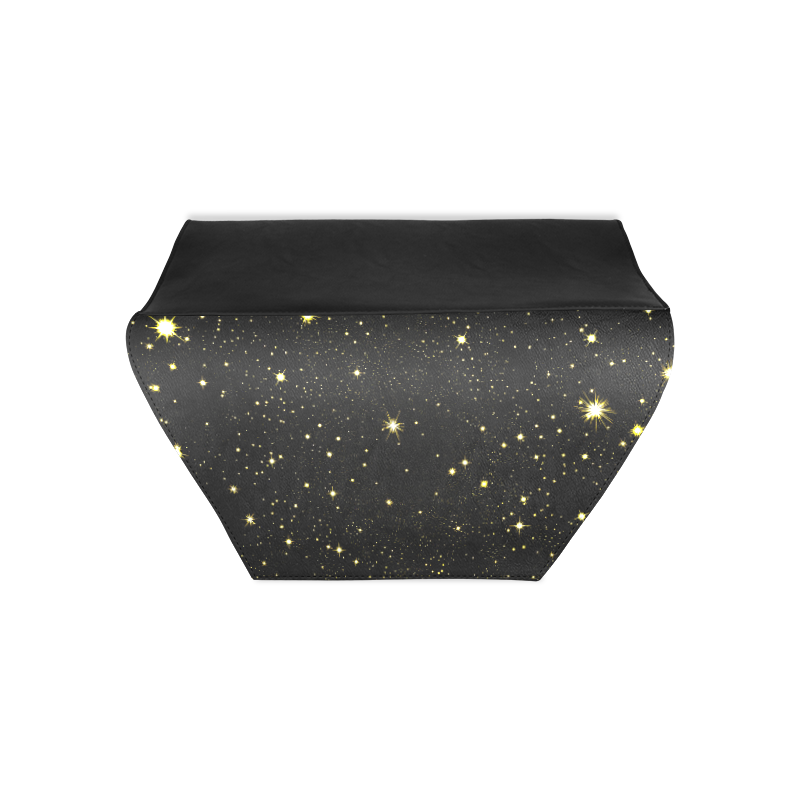 Christmas gold stars night sky Clutch Bag (Model 1630)