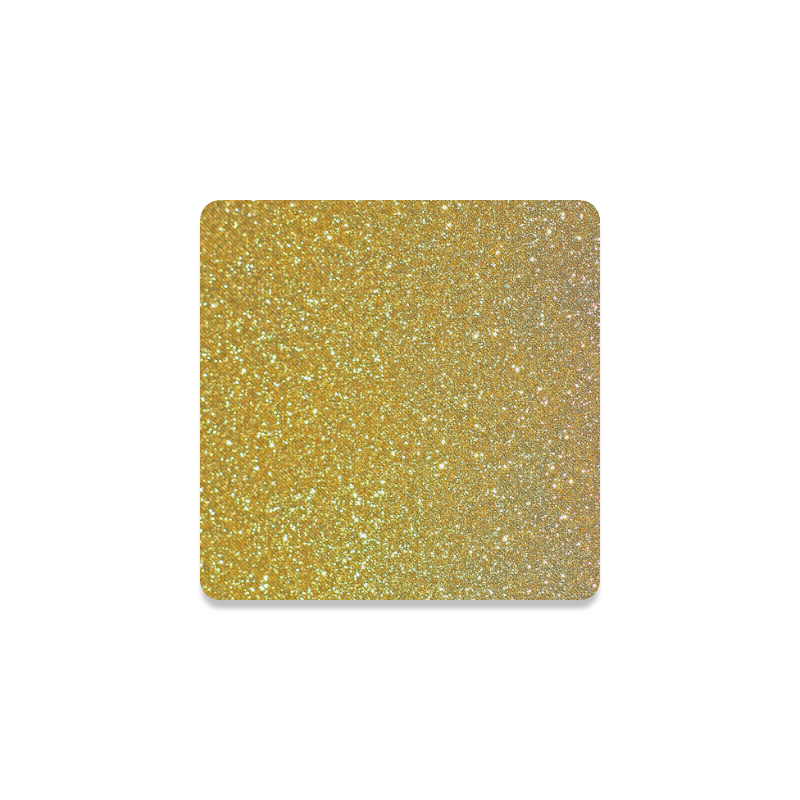 Gold glitter Square Coaster