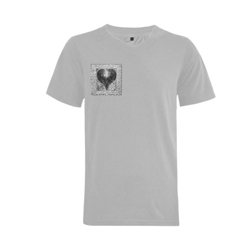 heart11 Men's V-Neck T-shirt (USA Size) (Model T10)