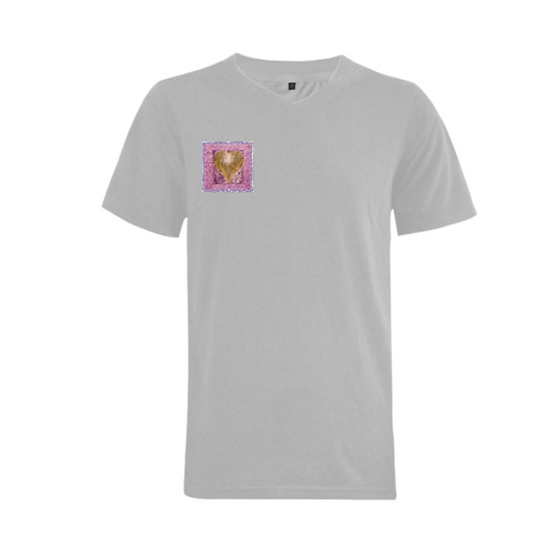 heart 9 Men's V-Neck T-shirt (USA Size) (Model T10)
