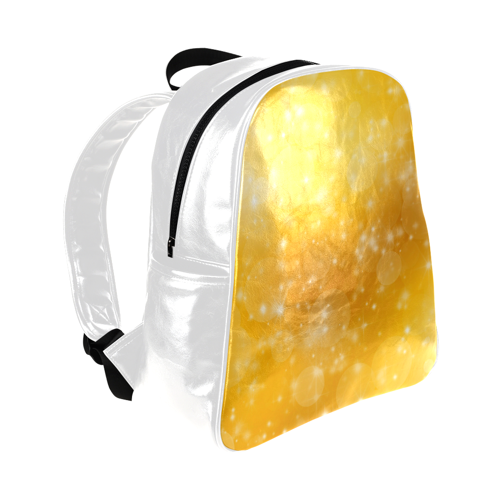 Gold stars Multi-Pockets Backpack (Model 1636)