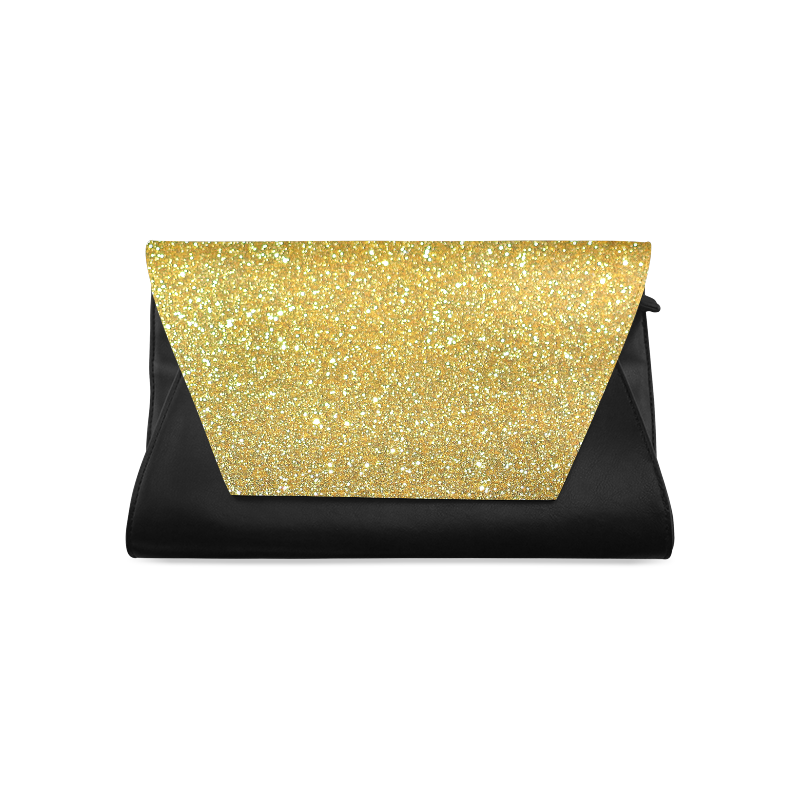 Gold glitter Clutch Bag (Model 1630)