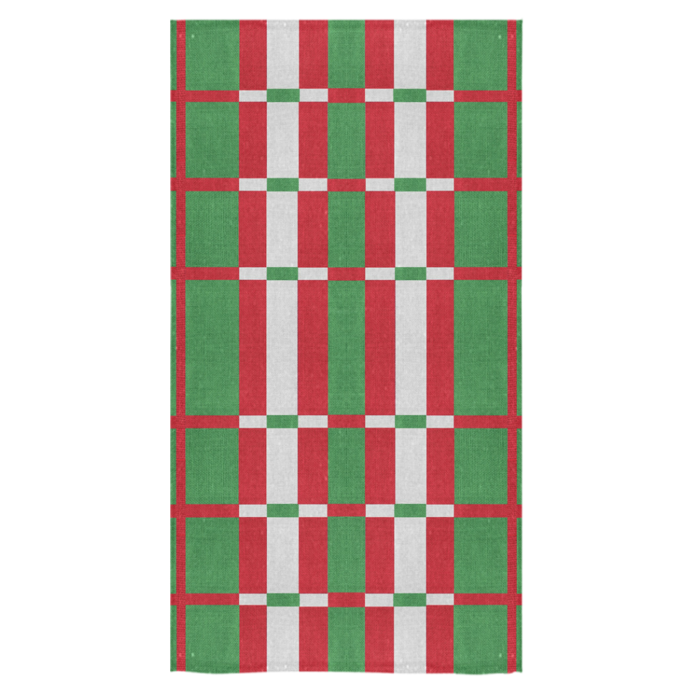 Christmas red and green pattern Bath Towel 30"x56"