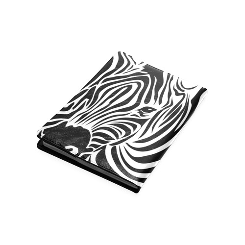 zebra opart, black and white Custom NoteBook B5