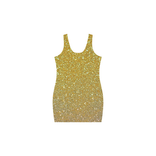 Gold glitter Medea Vest Dress (Model D06)