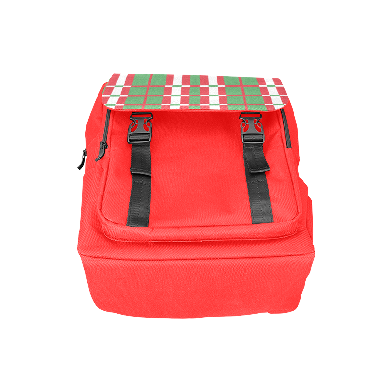 Christmas red and green pattern Casual Shoulders Backpack (Model 1623)