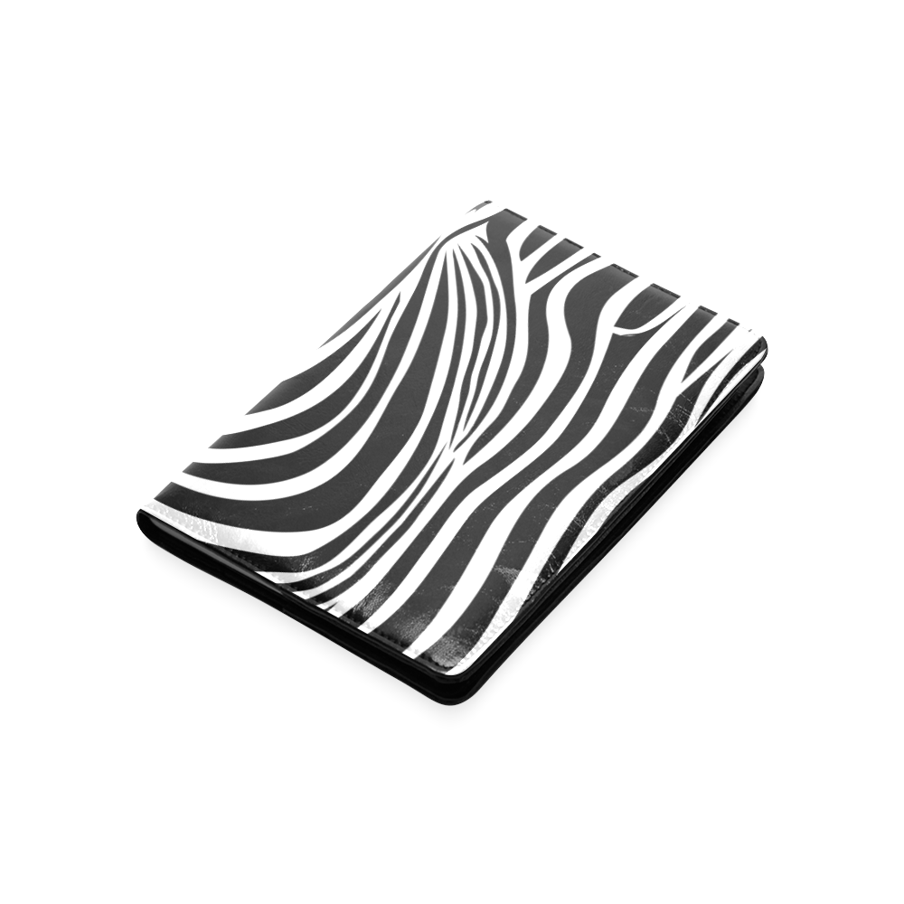 zebra opart, black and white Custom NoteBook A5