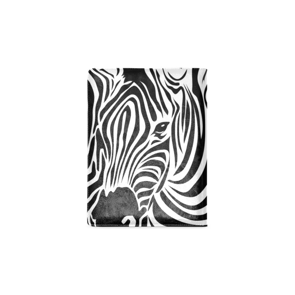 zebra opart, black and white Custom NoteBook B5