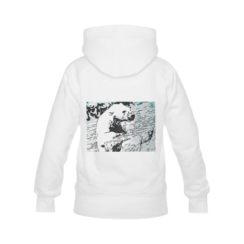 Animal ArtStudio 22916 Polar Baer Women's Classic Hoodies (Model H07)