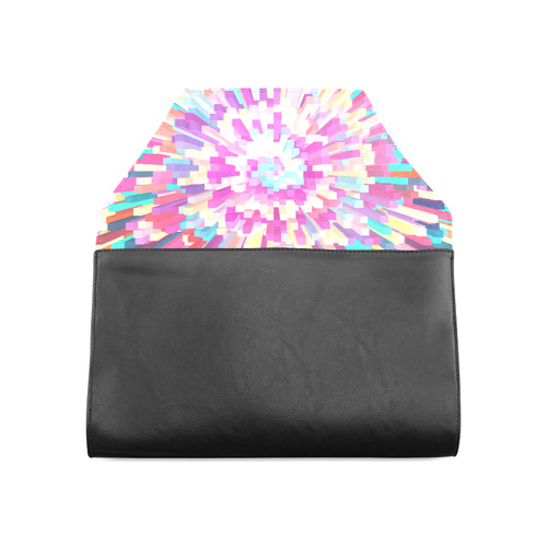 Colorful Exploding Blocks Clutch Bag (Model 1630)