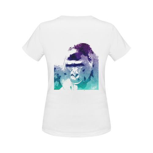 Animal ArtStudio 22916 Gorilla Women's Classic T-Shirt (Model T17）