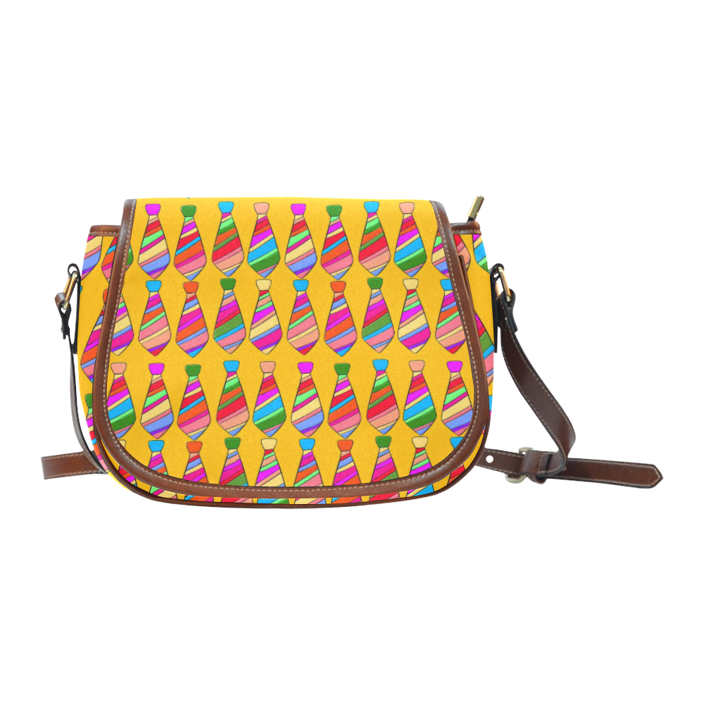 Popart Tie by Popart Lover Saddle Bag/Large (Model 1649)