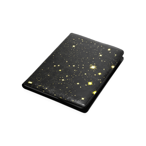 Christmas gold stars night sky Custom NoteBook B5
