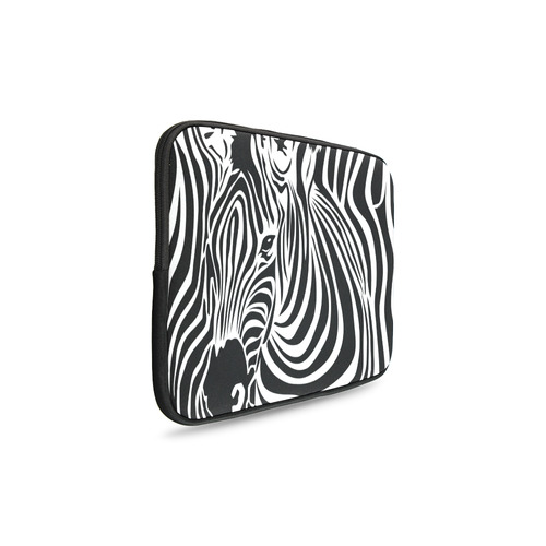 zebra opart, black and white Custom Laptop Sleeve 14''