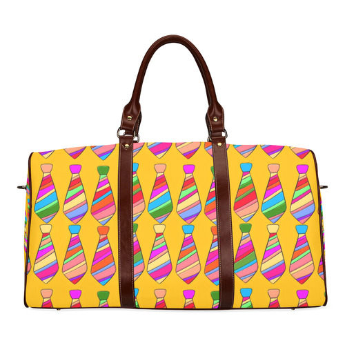 Popart Tie by Popart Lover Waterproof Travel Bag/Large (Model 1639)