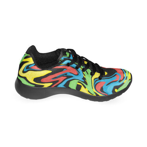 Swirled Rainbow Men’s Running Shoes (Model 020)