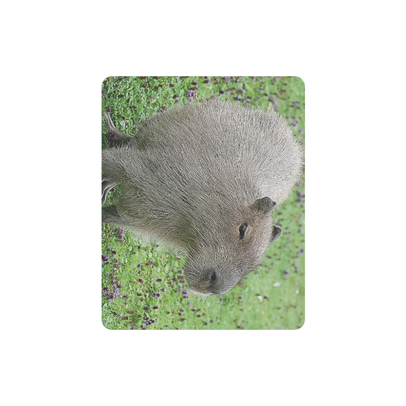 cute capybara Rectangle Mousepad
