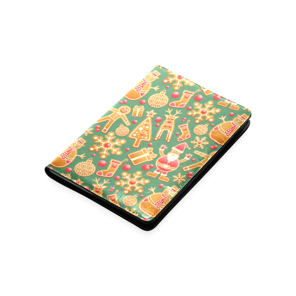 Christmas ginger pattern Custom NoteBook A5