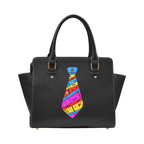 Popart Tie by Popart Lover Classic Shoulder Handbag (Model 1653)