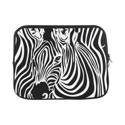 zebra opart, black and white Laptop Sleeve 11''