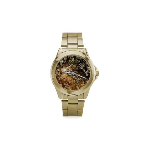 Christmas gold stars Custom Gilt Watch(Model 101)