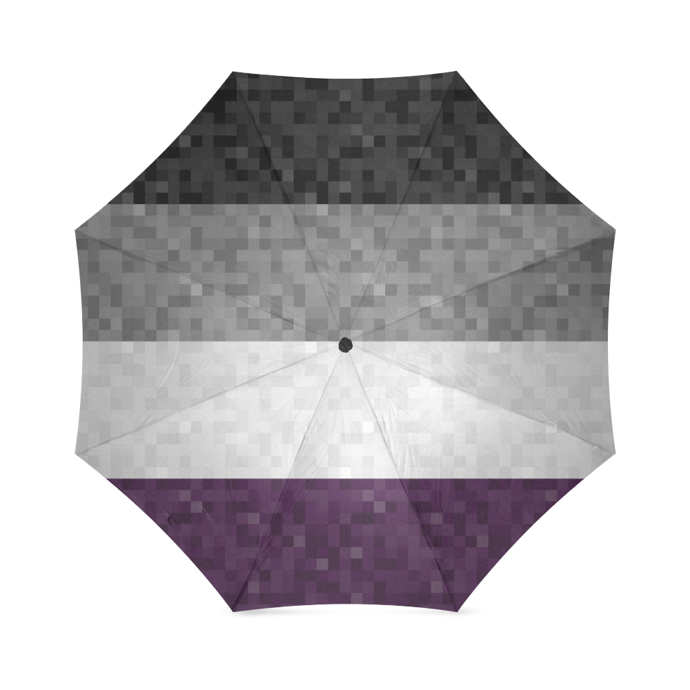 Asexual Pixel Flag Foldable Umbrella Model U01 Id D792413