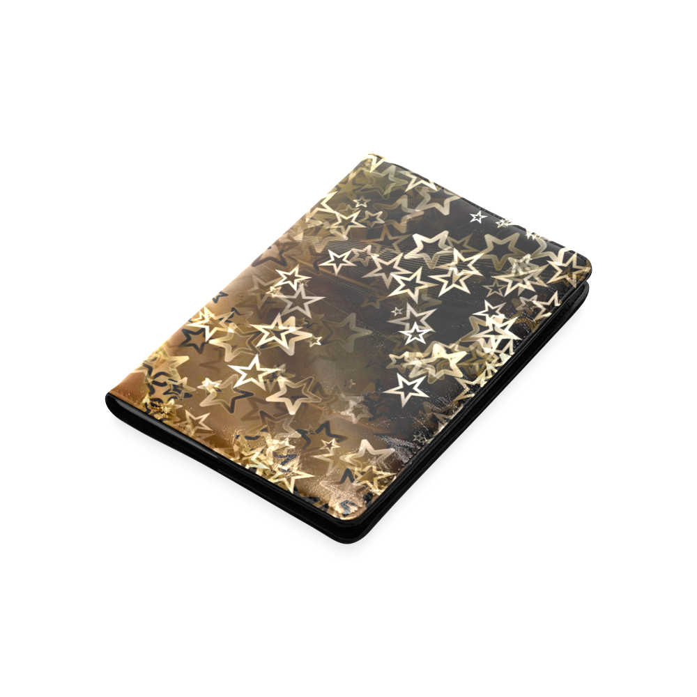 Christmas gold stars Custom NoteBook A5