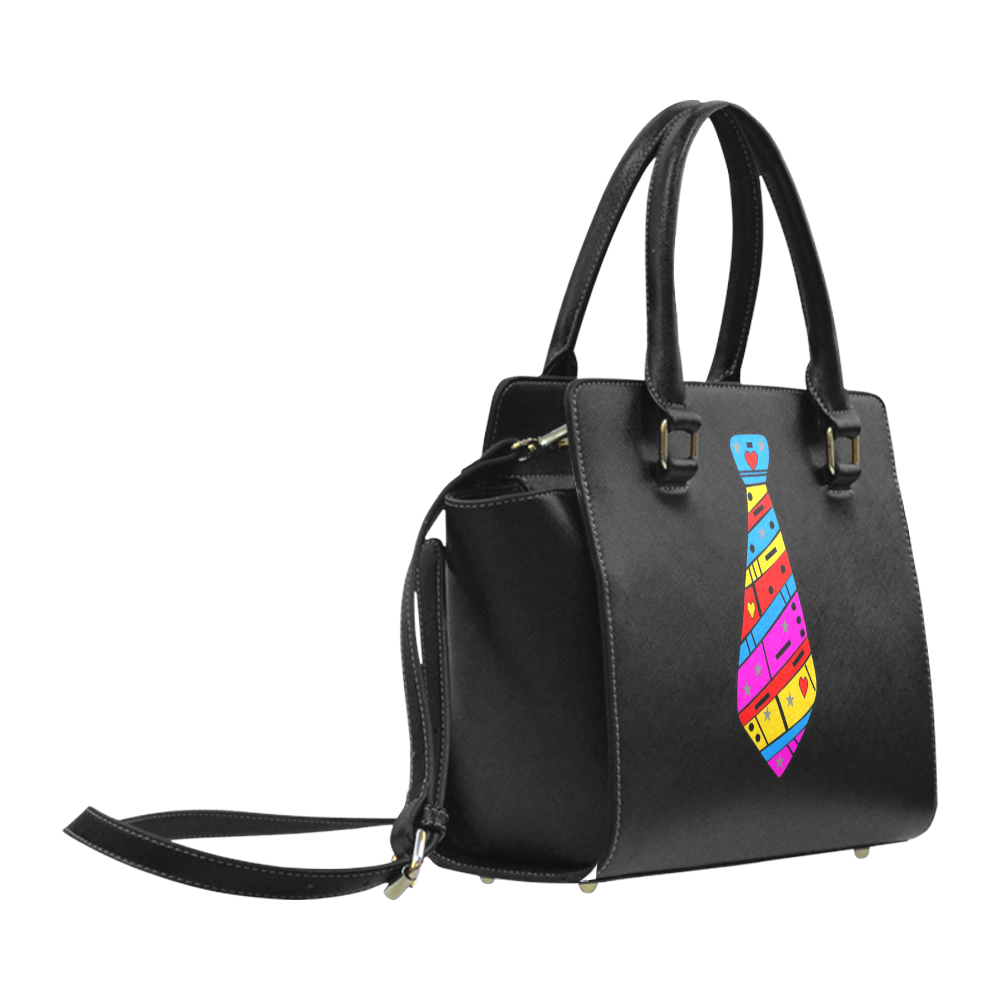 Popart Tie by Popart Lover Classic Shoulder Handbag (Model 1653)