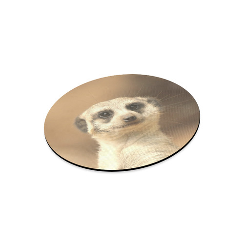 cute meerkat Round Mousepad