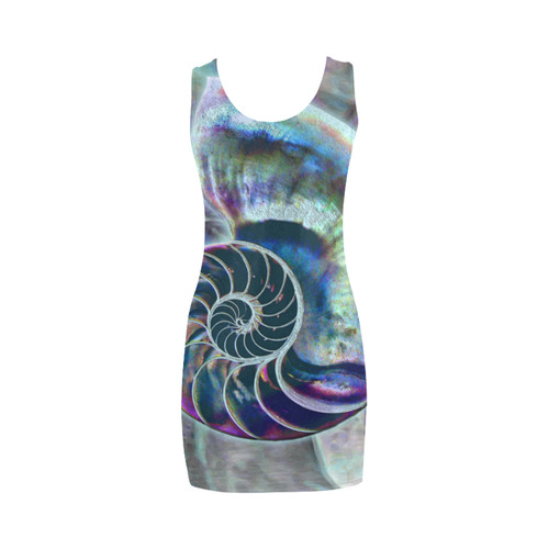 Wonderful Iridescent SHELL SNAIL Medea Vest Dress (Model D06)