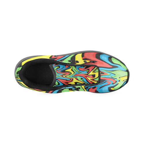 Swirled Rainbow Women’s Running Shoes (Model 020)