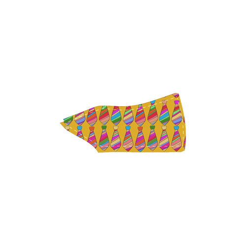 Popart Tie by Popart Lover Women's Unusual Slip-on Canvas Shoes (Model 019)