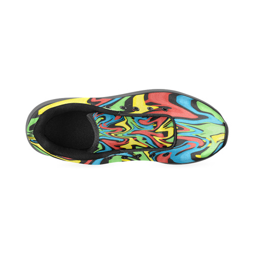 Swirled Rainbow Men’s Running Shoes (Model 020)