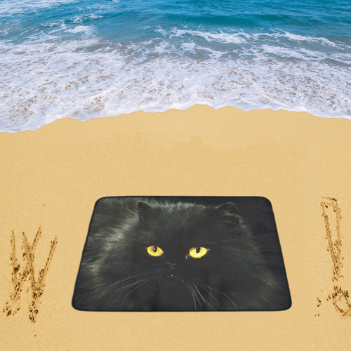Black Cat Beach Mat 78"x 60"