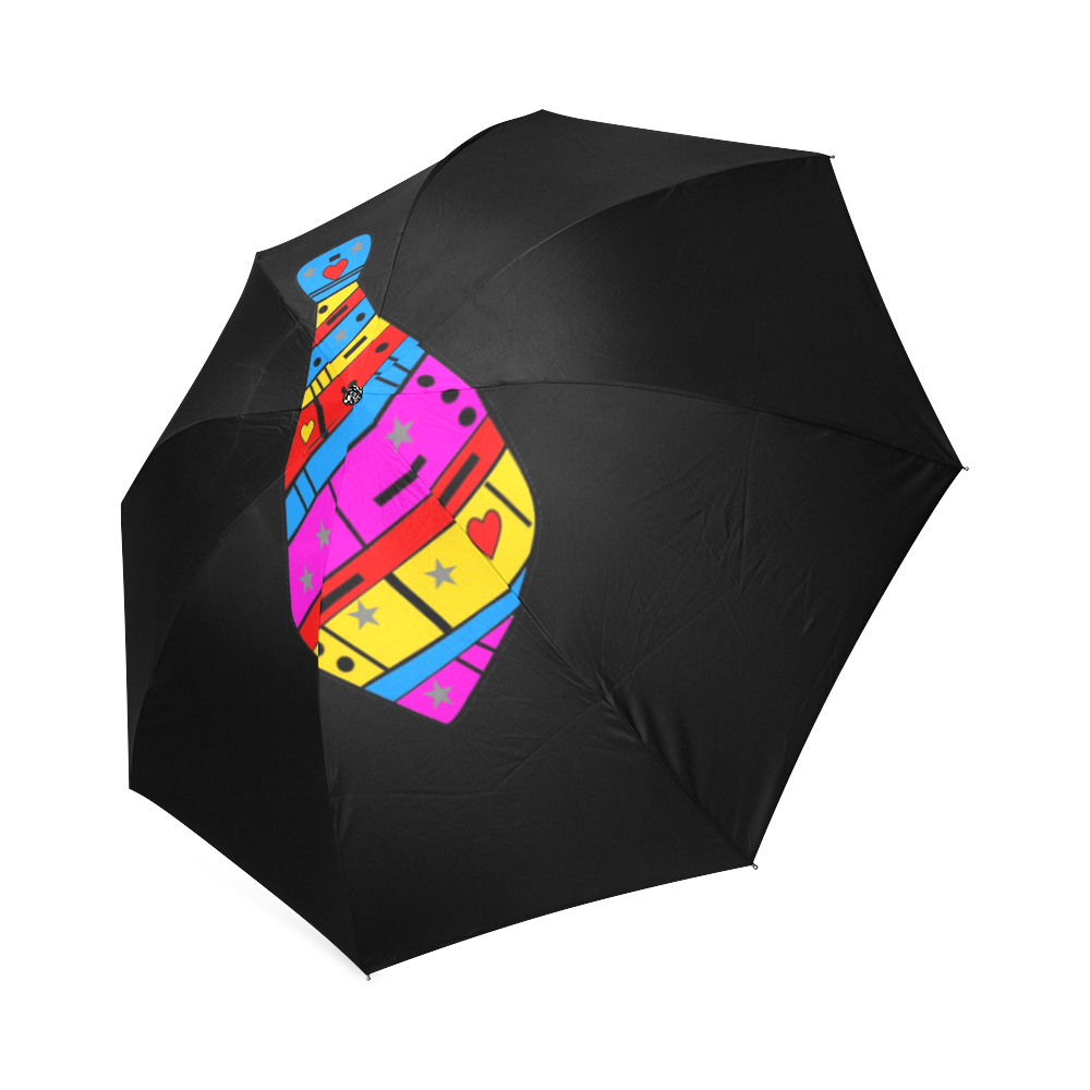 Popart Tie by Popart Lover Foldable Umbrella (Model U01)
