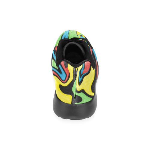 Swirled Rainbow Men’s Running Shoes (Model 020)