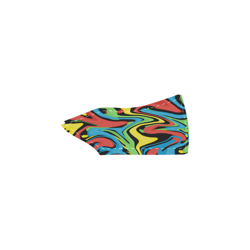 Swirled Rainbow Women's Slip-on Canvas Shoes (Model 019)