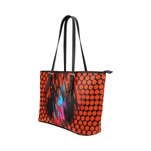 Bang Point by Artdream Leather Tote Bag/Large (Model 1651)