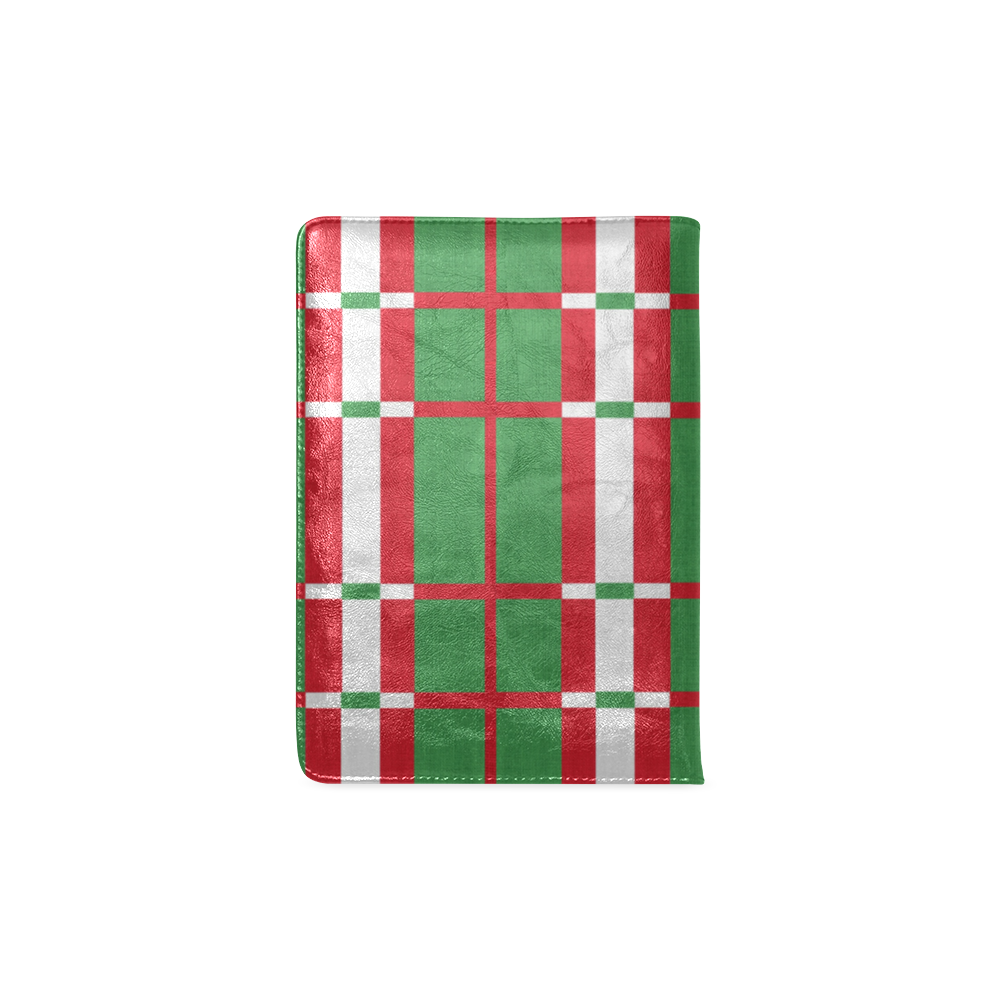 Christmas red and green pattern Custom NoteBook A5