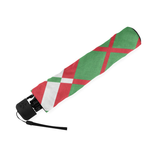 Christmas red and green pattern Foldable Umbrella (Model U01)