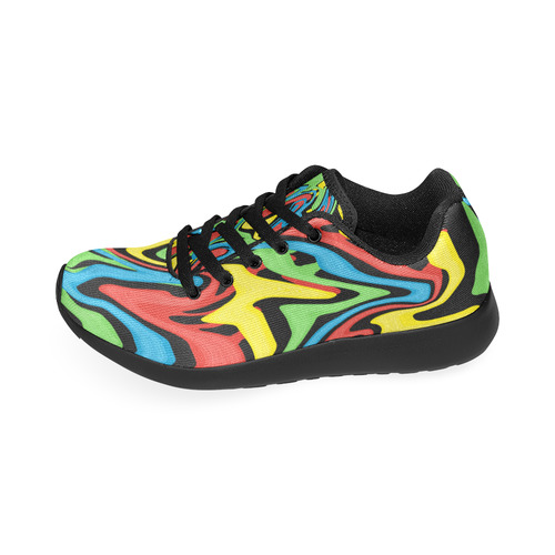 Swirled Rainbow Men’s Running Shoes (Model 020)