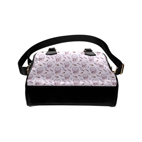 Beautiful Purple Bohemian Dreamcatcher Shoulder Handbag (Model 1634)