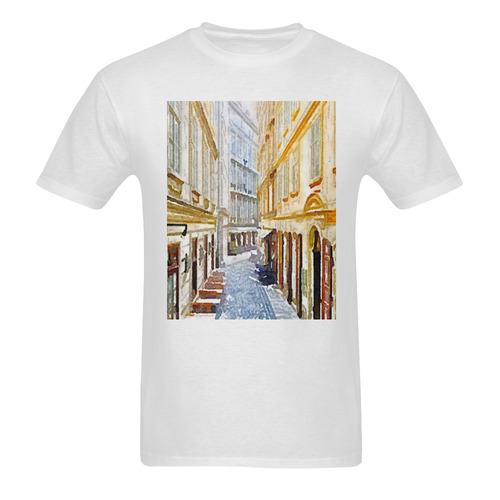 Austria-watercolors, vienna Sunny Men's T- shirt (Model T06)