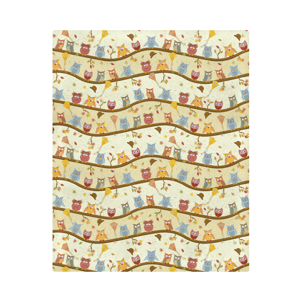 autumn owls Duvet Cover 86"x70" ( All-over-print)