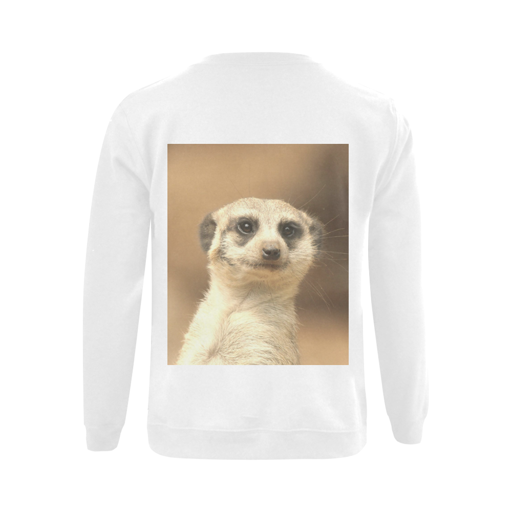 cute meerkat Gildan Crewneck Sweatshirt(NEW) (Model H01)