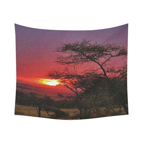 Africa_20160902 Cotton Linen Wall Tapestry 60"x 51"