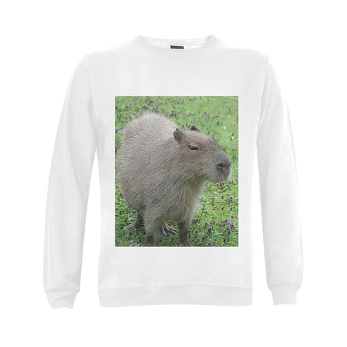 cute capybara Gildan Crewneck Sweatshirt(NEW) (Model H01)