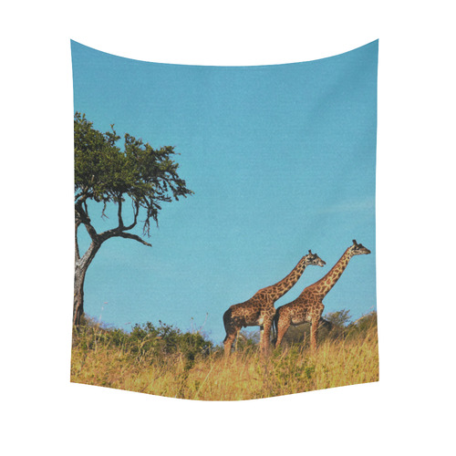 Africa_20160901 Cotton Linen Wall Tapestry 51"x 60"
