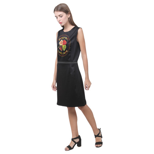 VeggieArt Lucky Charm Clover Eos Women's Sleeveless Dress (Model D01)