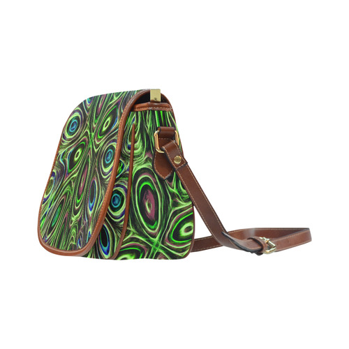 Peacock Strut III - Jera Nour Saddle Bag/Small (Model 1649) Full Customization